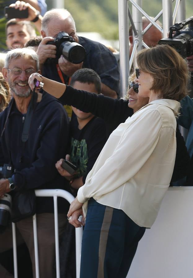 Sigourney Weaver, radiante en San Sebastián