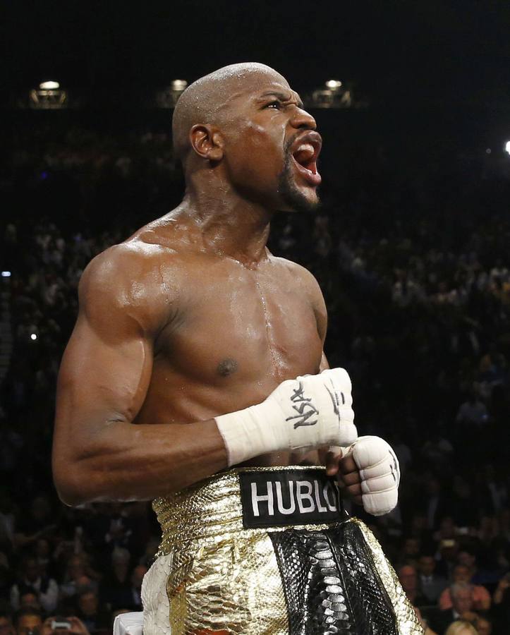 Floyd Mayweather (boxeo), 40 millones de euros al año.