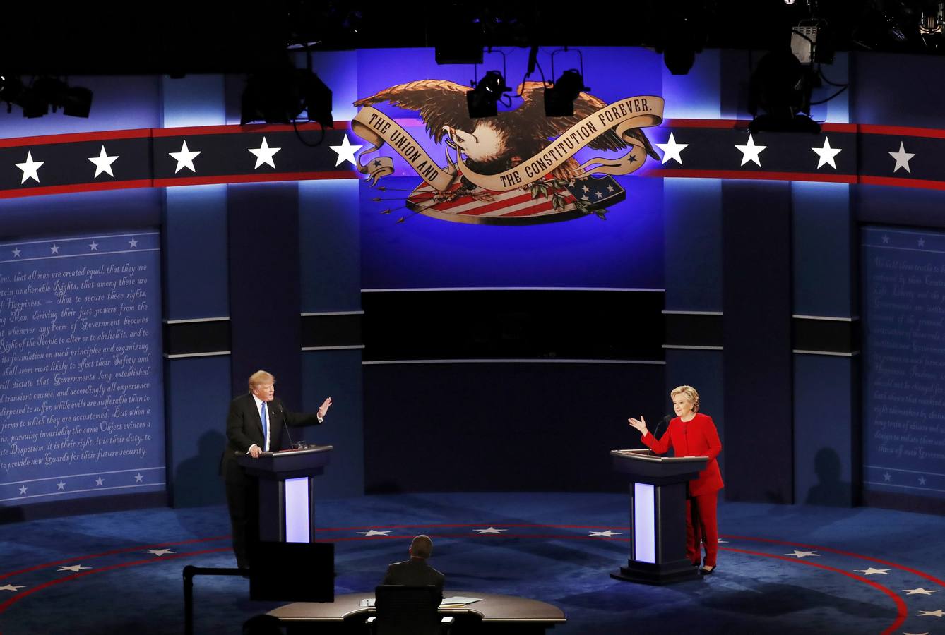 Clinton vs Trump: Las imágenes del debate