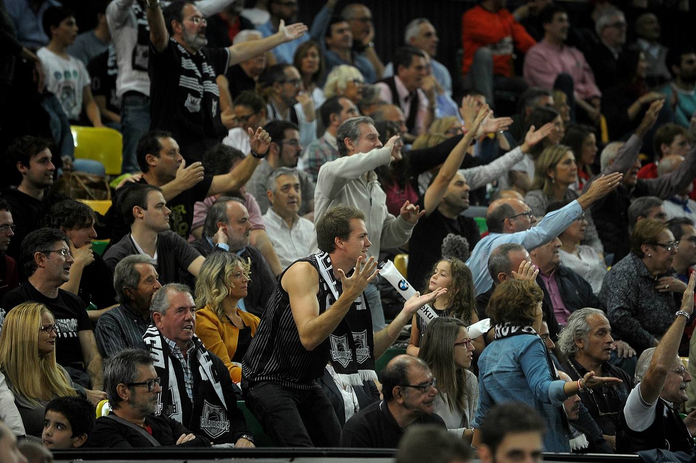 Las mejores imágenes del partido del Bilbao Basket