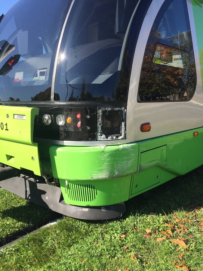 Nuevo accidente del tranvía en el barrio vitoriano de Lakua