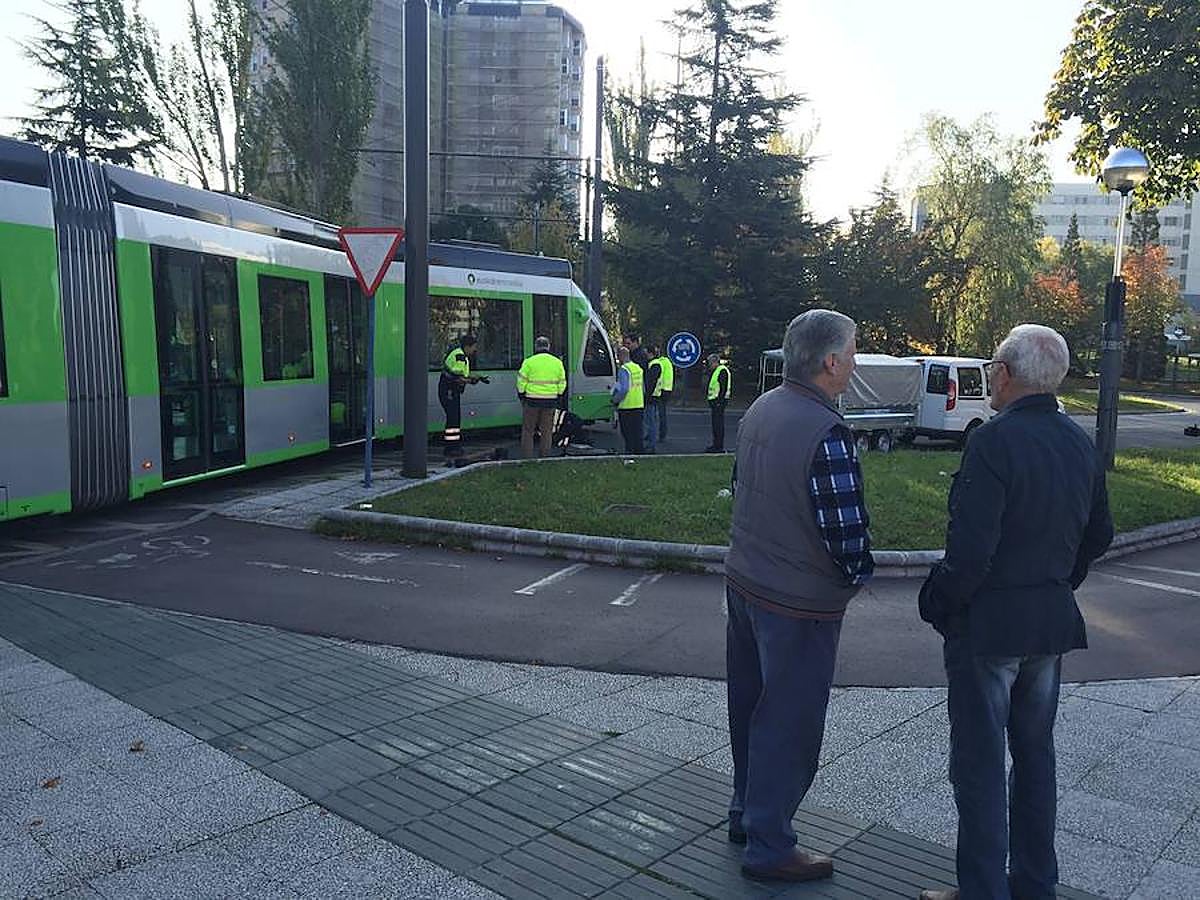 Nuevo accidente del tranvía en el barrio vitoriano de Lakua