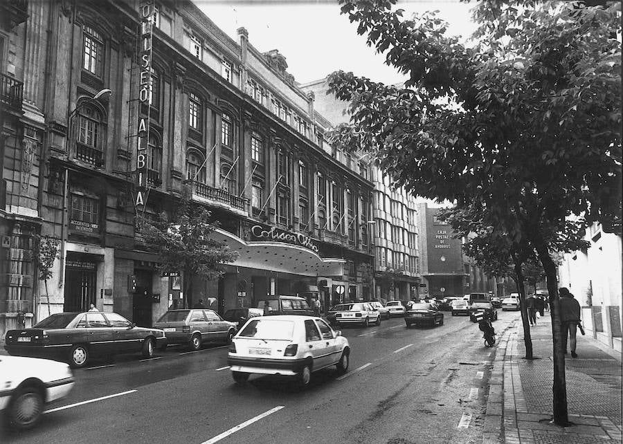 Coliseo Albia. Una imagen del cine varias décadas más tarde.