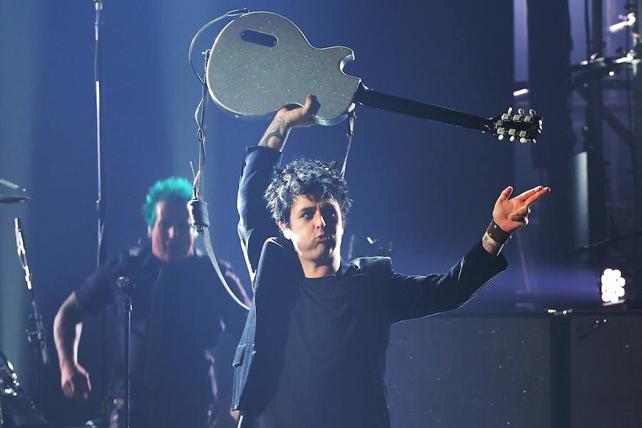 La banda de rock Green Day fue una de las más aplaudidas.