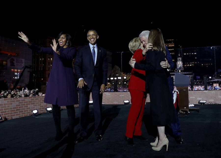 Así ha sido el acto de cierre de campaña de Hillary Clinton