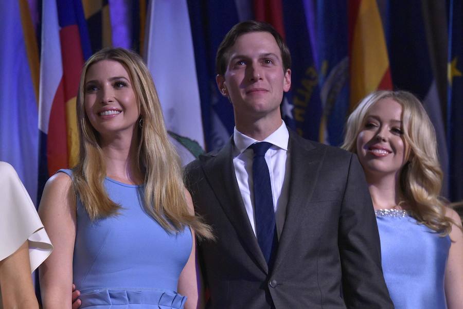 La familia Trump celebra la victoria