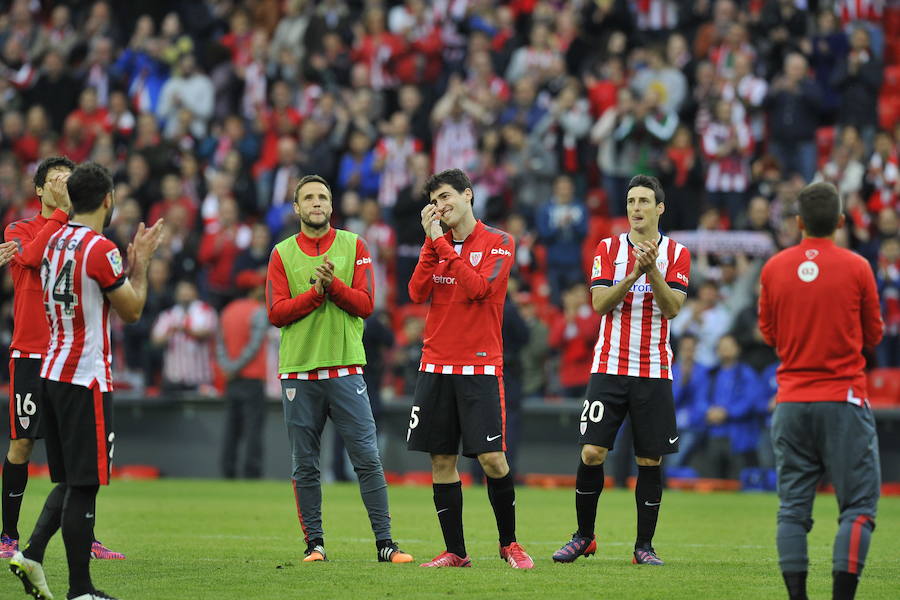 Homenaje a Iraola en San Mamés el 24 de mayo de 2015.