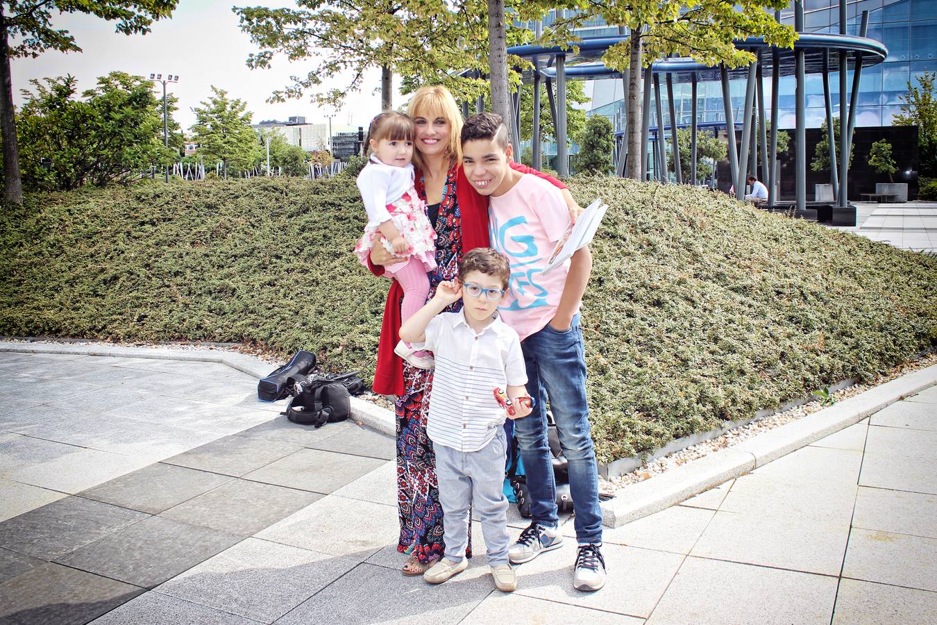 Con la presentadora de informativos y periodista Lourdes Maldonado.