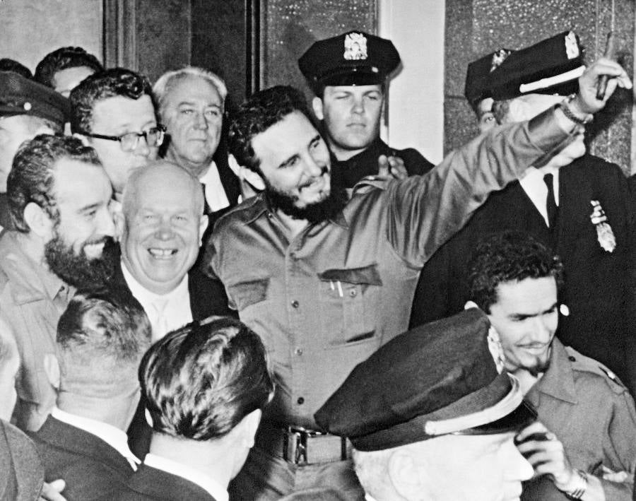 Nikita Khrushchev junto a Fidel Castro en una imagen de 1960.