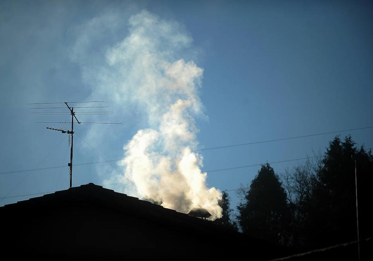 Así de fría estaba la mañana en El Regato y en Otxandio