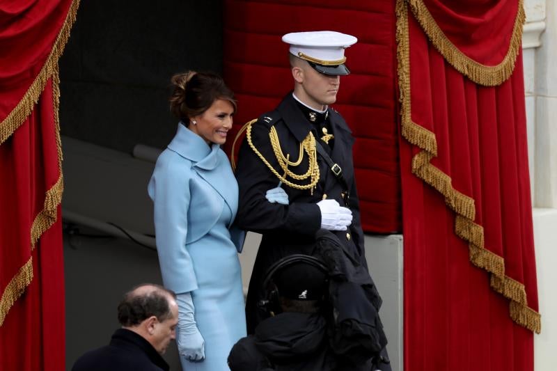 Las mejores imágenes de Melania Trump en la ceremonia