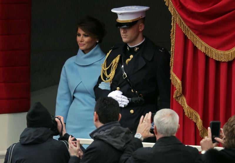 Las mejores imágenes de Melania Trump en la ceremonia