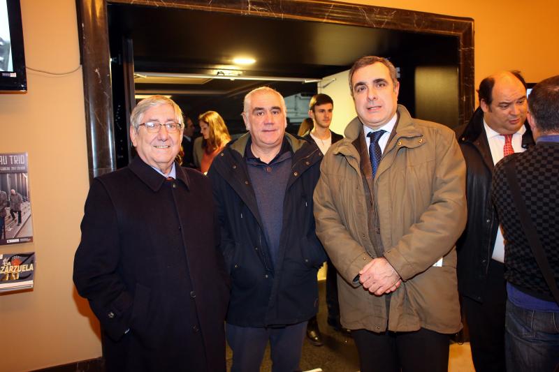 Luis María Elustondo, Carlos García y Alberto Pascual.