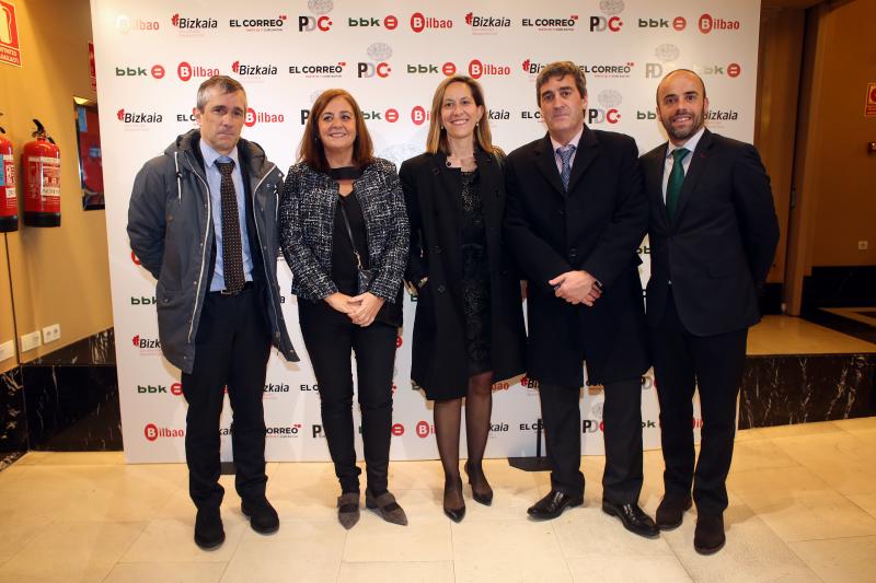 Jon Ugalde, Carmen Manrique, Inés Monguilot, Xabier Basañez y Alberto Rodríguez.