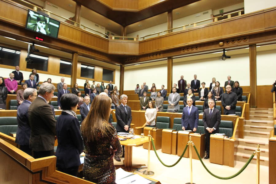 Homenaje silencioso del Parlamento vasco a Gregorio Ordóñez