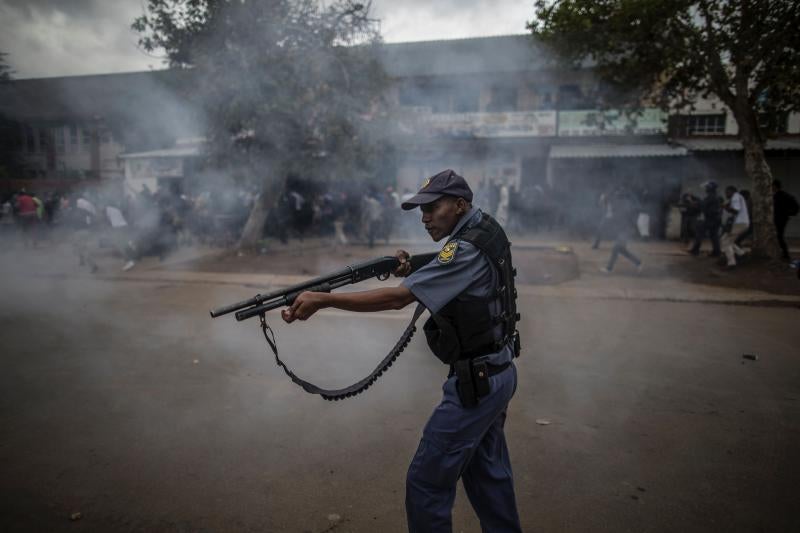 Disturbios en Pretoria