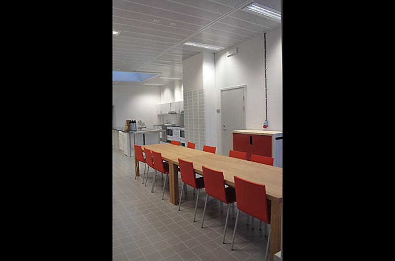Prisión Halden (Noruega). La zona del comedor.