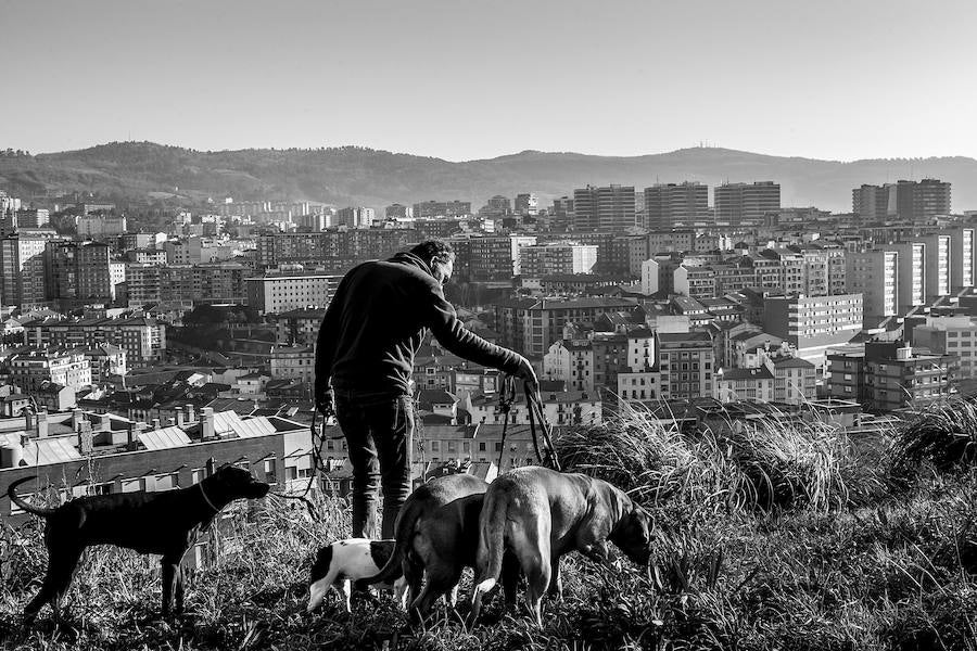 Vista de Santutxu desde Miribilla.