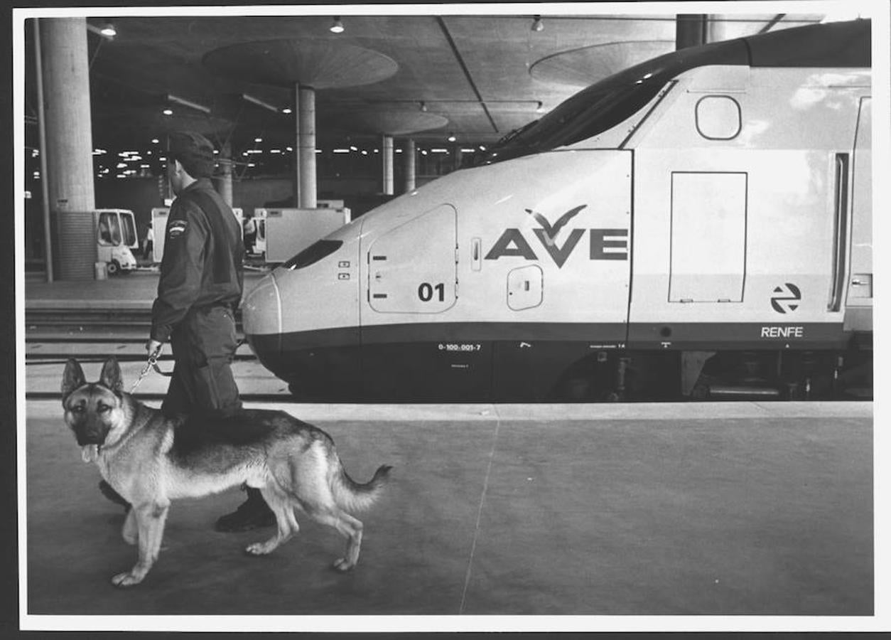 El AVE tuvo una vigilancia especial de los Cuerpos de Seguridad del estado para evitar atentados.