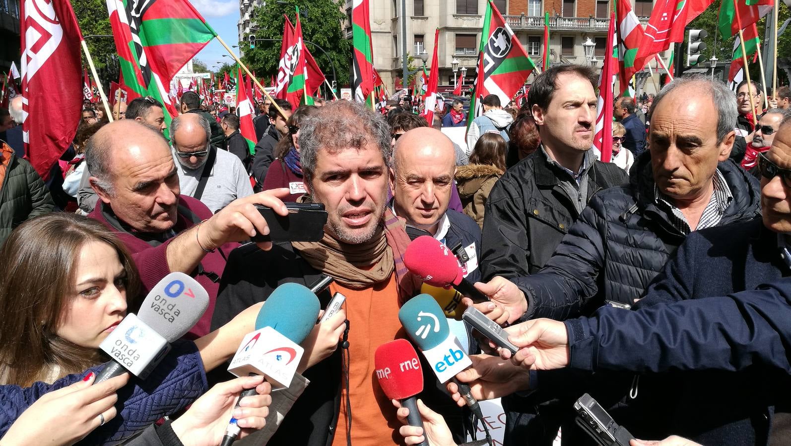 Manifestaciones por el Primero de Mayo en Bilbao