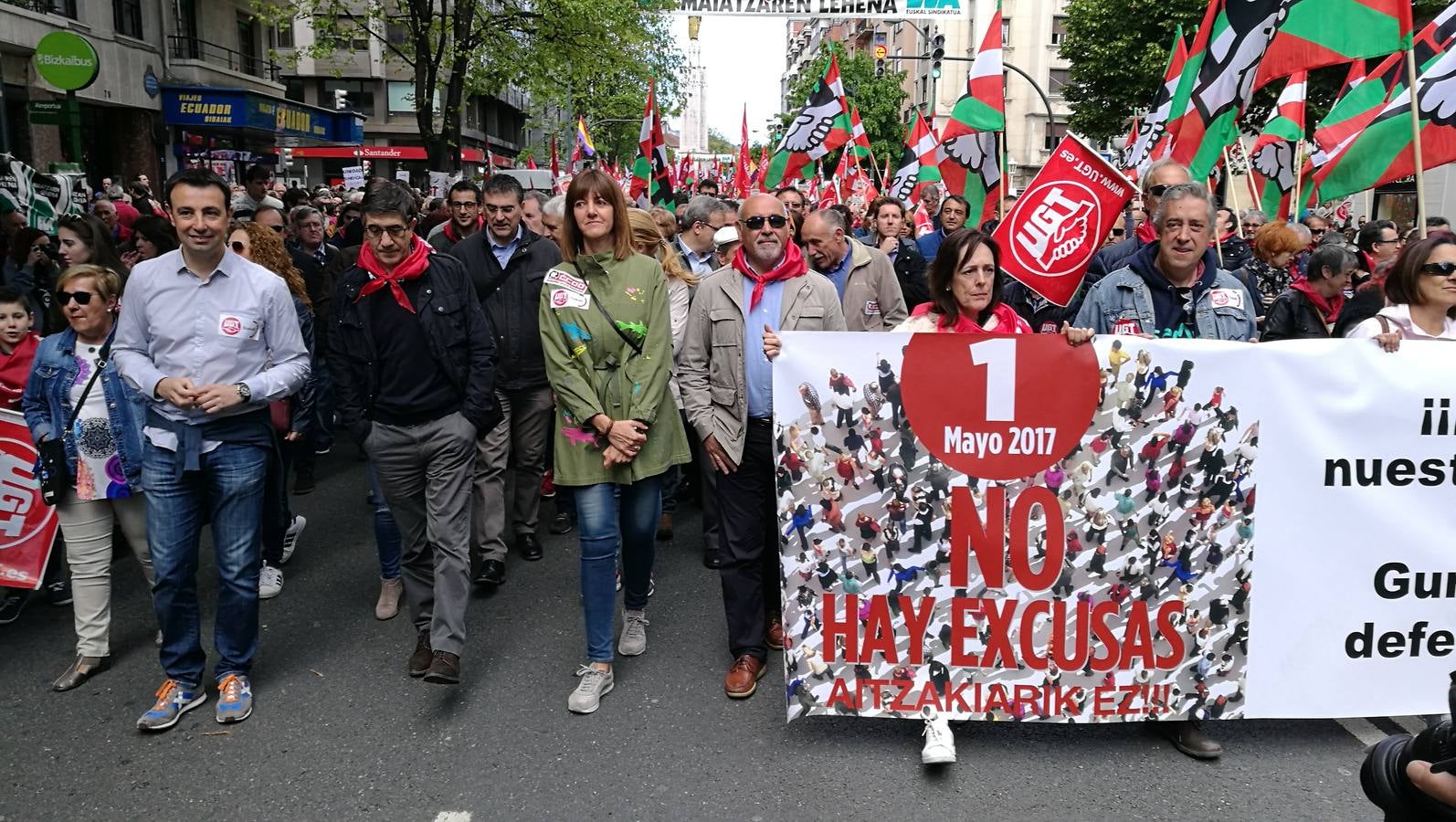 Manifestaciones por el Primero de Mayo en Bilbao