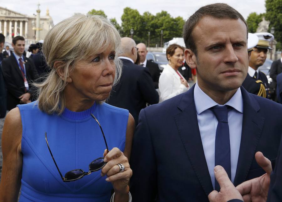 Así es Brigitte Trogneux, la mujer del presidente francés Macron