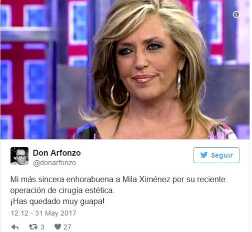 Los mejores &#039;memes&#039; de la nueva cara de Mila Ximénez