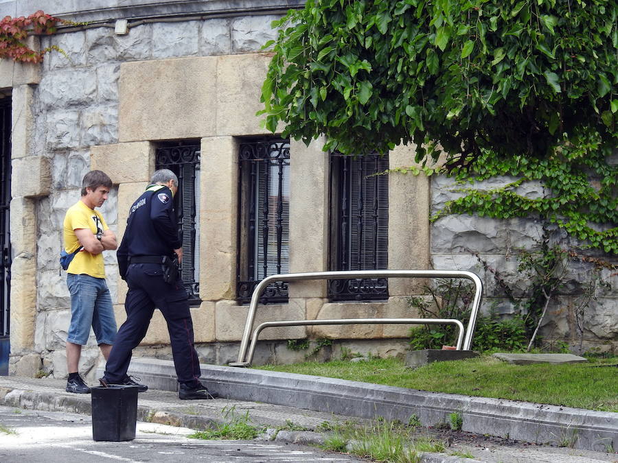 Heridas tres escolares en Getxo tras ceder una bandilla