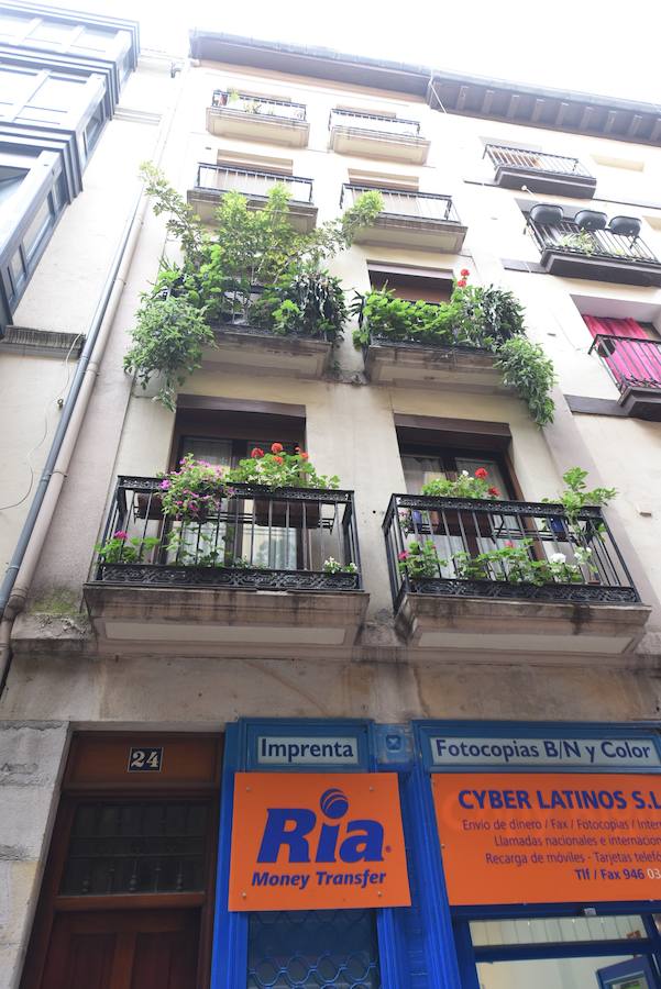 Los mejores balcones del III Concurso de Decoración de Balcones y Miradores del Casco Viejo de Bilbao