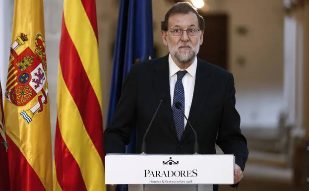 Rajoy, en Cataluña. 