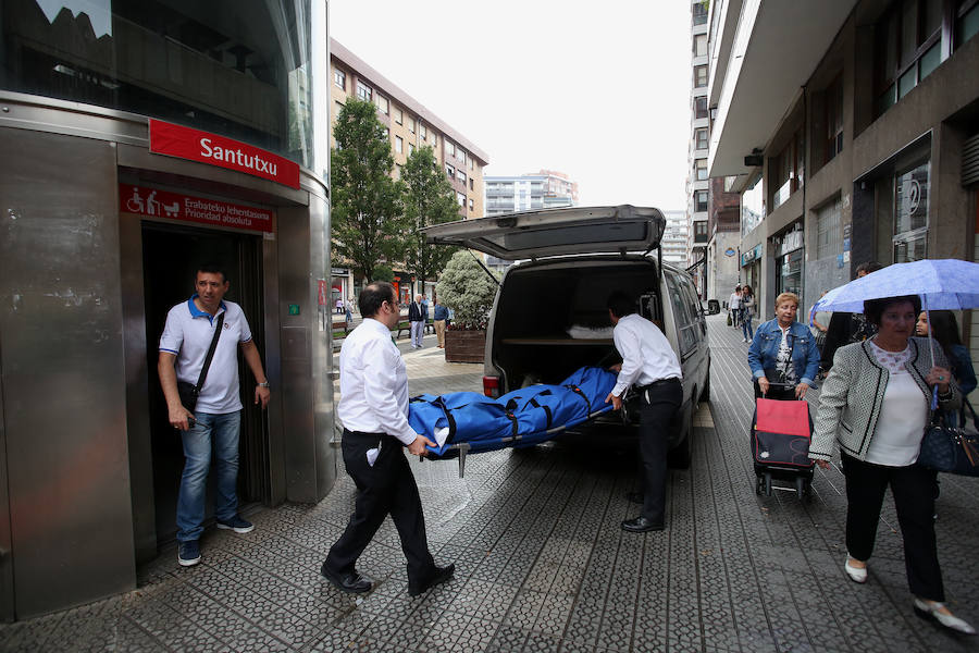 Muere un hombre al ser arrollado en la estación de metro de Santutxu