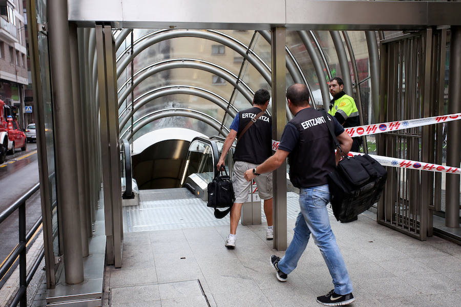 Muere un hombre al ser arrollado en la estación de metro de Santutxu