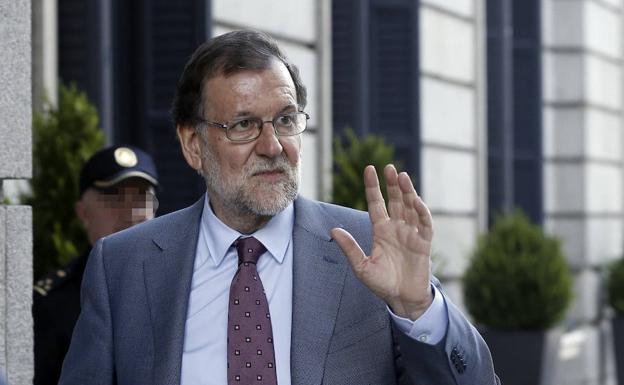 El presidente del Gobierno Mariano Rajoy,en un acto público.