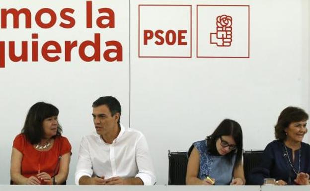 Reunión de la ejecutiva federal del PSOE.