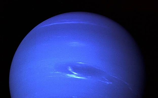 Neptuno, fotografiado por la 'Voyager 2' el 20 de agosto de 1989. 