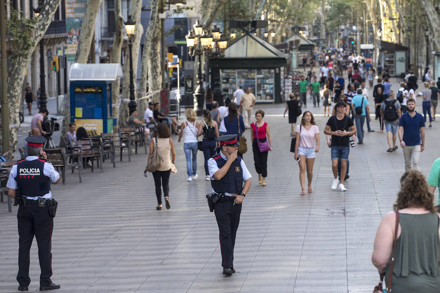 Las Ramblas de Barcelona.