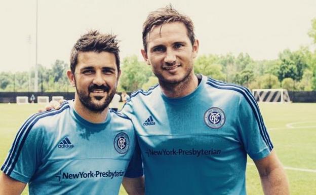 David Villa y Frank Lampard.