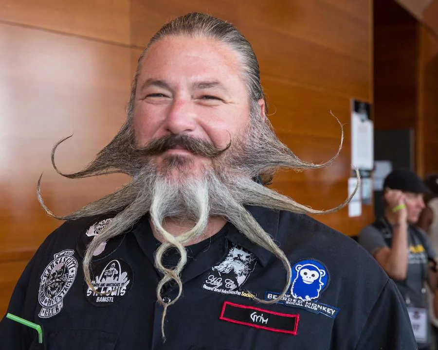 Jason Kiley fue el ganador del estilo libre de barba completa en el campeonato Remington Beard Boss Mundial Beard & Mustache celebrada en el Centro de Long Performing Arts en Austin, Texas.