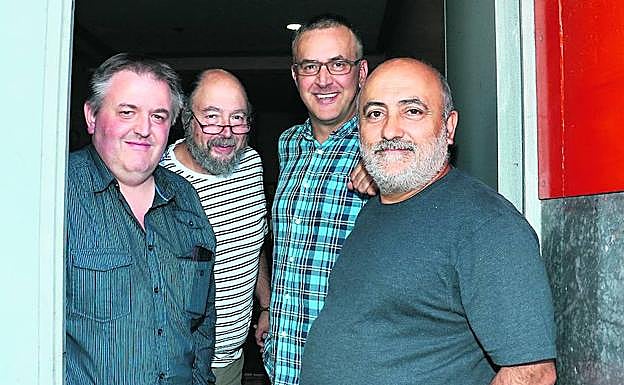 Los junteros José Javier Bizarro, Juan José Celorio, Daniel Trujillano y Koldo Martín.