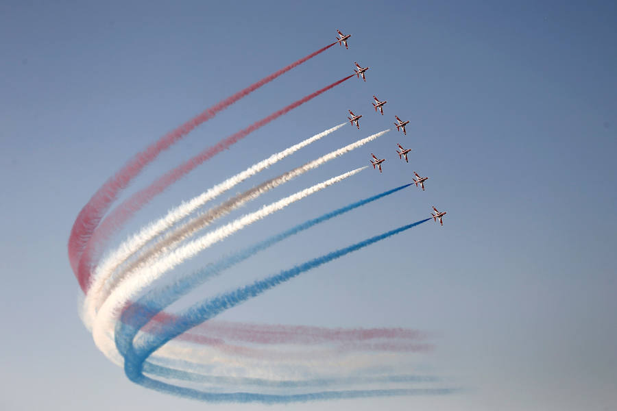 La capital griega fue escenario de un evento en el que participaron los mejores pilotos de aviones del mundo