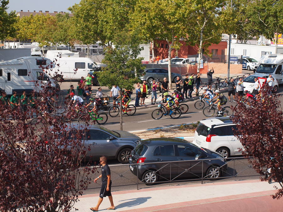 El equipo de EL CORREO, cerca de la meta del MTB Non Stop Madrid-Lisboa