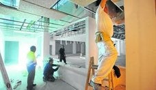 Obras que se desarrollan en el interior de la lonja 