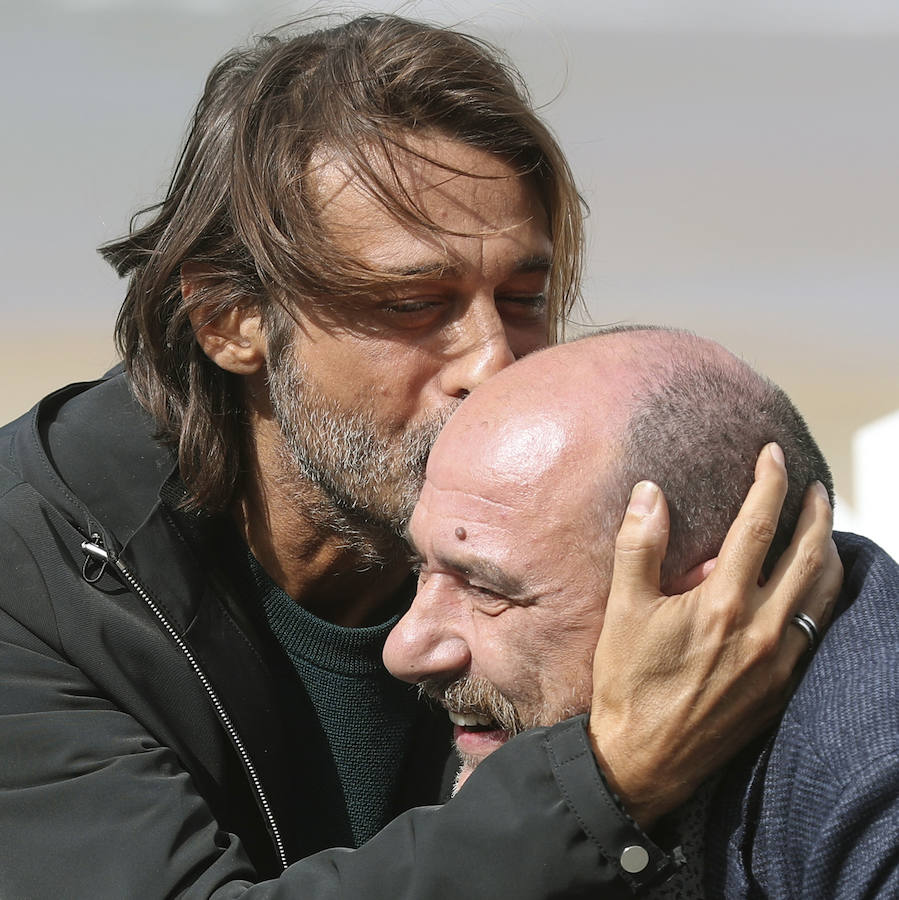 Los actores de 'Operación concha', Jordi Mollá (i) y Karra Elejalde (d).