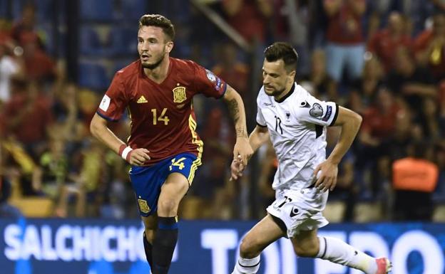 Saúl, en una acción ante Albania. 