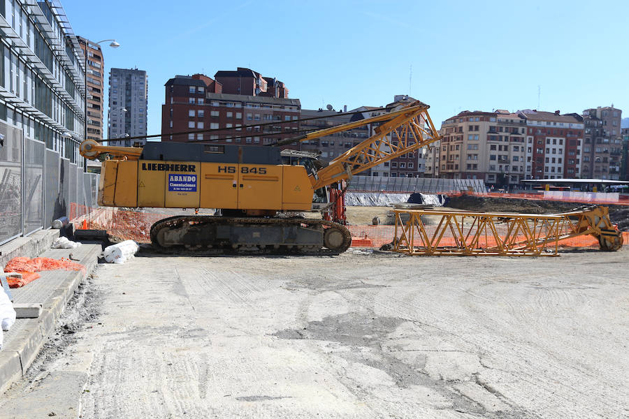 Los trabajos en la estación, de cuatro sótanos, obligarán al Ayuntamiento a eliminar aceras y extremar el celo en el tráfico durante diez meses