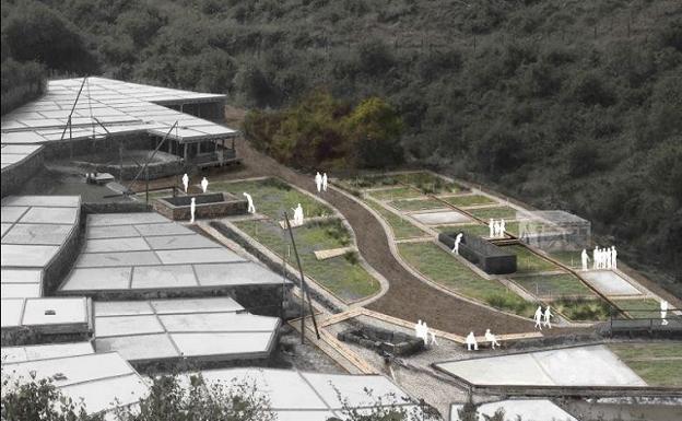 Recreación del proyecto de enclave botánico, ubicado en el Valle Salado. 