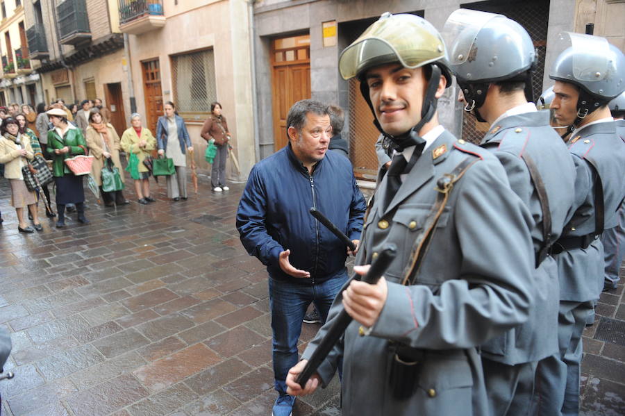 Rodaje de las secuencias más multitudinarias de ‘Vitoria, 3 de marzo’