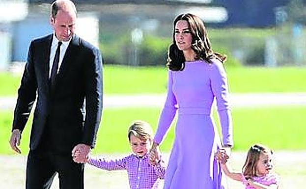 Los duques, con sus hijos.