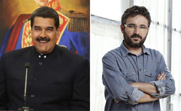 El presidente de Venezuela, Nicolás Maduro, y el presentador Jordi Évole.