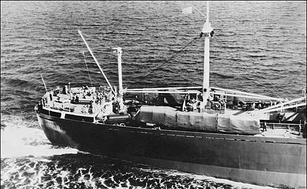 El carguero soviético ‘Anosov’. 